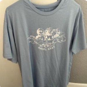 *iso* john galt/brandy melville blue "angel baby" tee